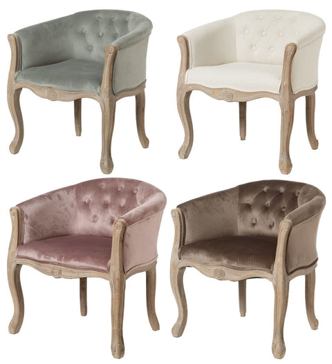Poltroncina Vintage in Velluto