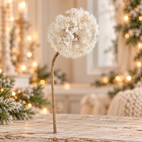 Bola de diente de león de nieve blanca, 90 cm – Goodwill Snowy Decorative Flower