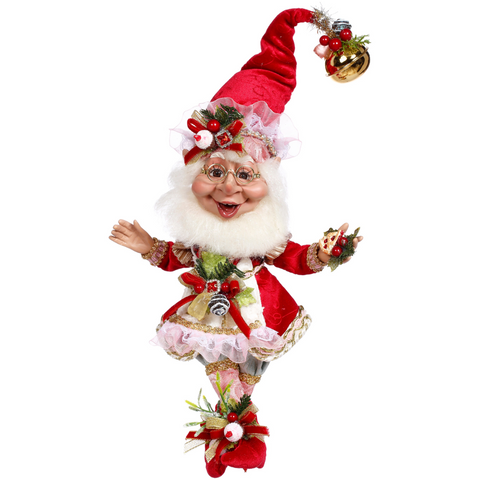 Confectioner Elf 25,5 cm – Elfo Natalizio Rosso e Rosa a Tema Pasticceria | Goodwill by Mark Roberts