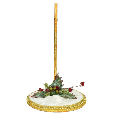 Base “Snow Stand” Medium/Large – Goodwill by Mark Roberts – Oro/Bianco – 32 cm