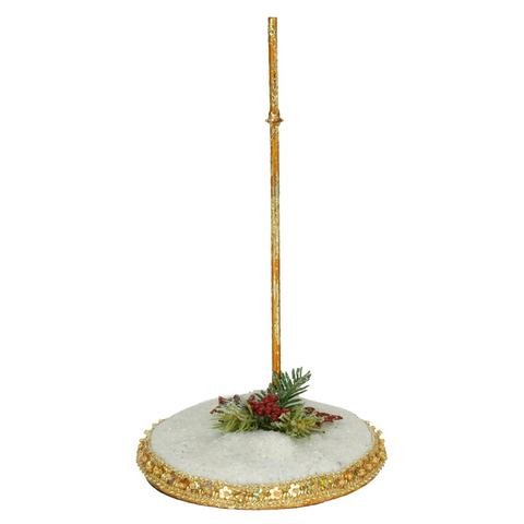 Base “Snow Stand” Small – Goodwill by Mark Roberts – Oro/Bianco – 19 cm