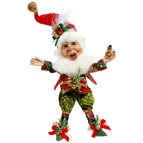Elfo Merry Christmas – Goodwill by Mark Roberts – Rosso/Verde – 28 cm