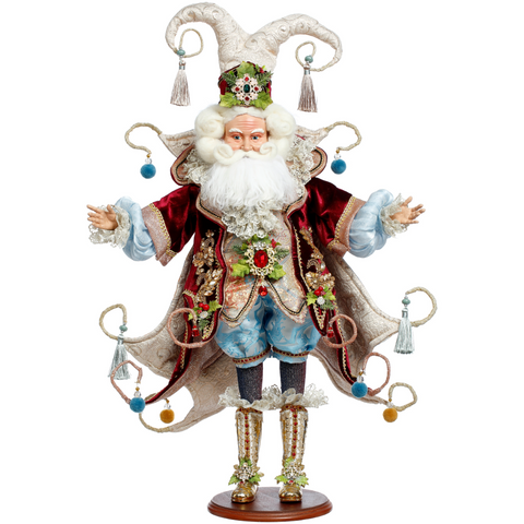 Père Noël dell’Opera Goodwill by Mark Roberts - Edizione Limitata 72,5 cm Blu e Bordeaux
