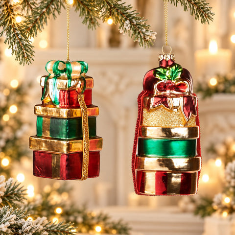 Decoración navideña de 14 cm con regalos – Variantes de regalo