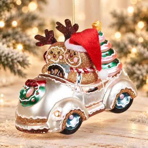 Marzipan Decoration in Car 14cm