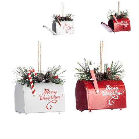 Addobbo Natalizio Cassetta Postale Merry Christmas 10 cm – Goodwill Mailbox Ornament (assortiti)