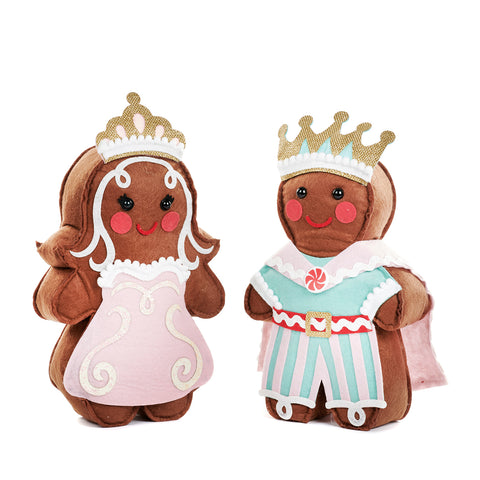 Decorazione Gingerbread Prince & Princess Feltro 31 cm Rosa – Goodwill Christmas Collection