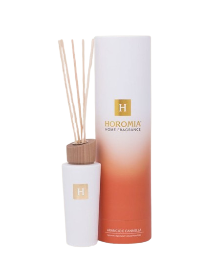 DIFFUSORE A BASTONCINI ARANCIO E CANNELLA HOROMIA