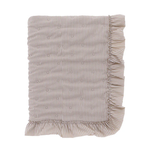 Trapunta Matrimoniale Sogno Vichy Beige con Gala by Blanc Mariclò - 260x260 cm