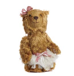 Orsetta Ballerina in Peluche “Furry Ballerina Bear” - Goodwill 55 cm Marrone e Crema