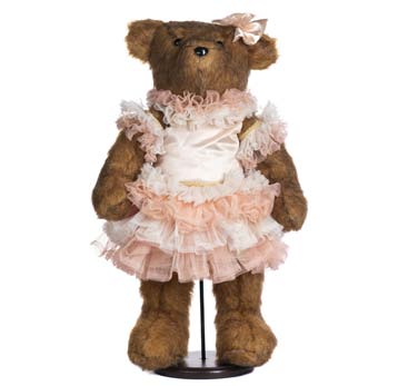 Orsetta Ballerina con Supporto “Ballerina Bear Doll” - Goodwill 46 cm Marrone e Rosa