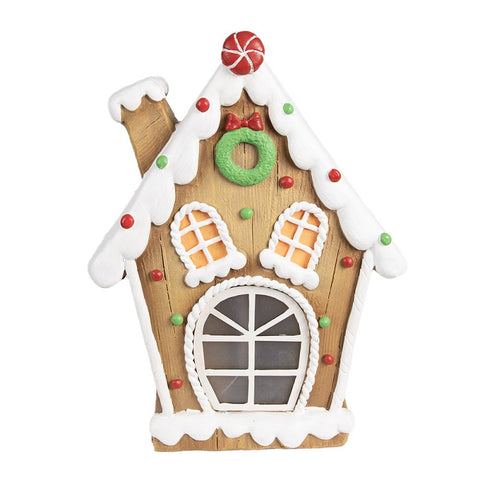 Gingerbread house with LEDs