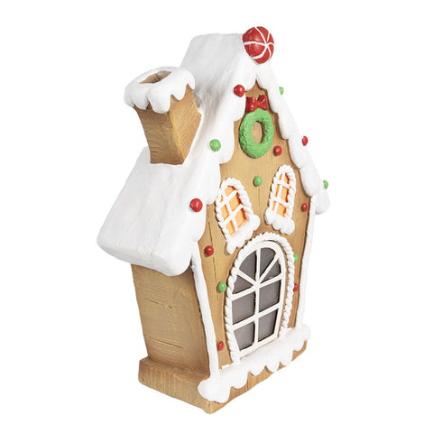 Gingerbread house with LEDs