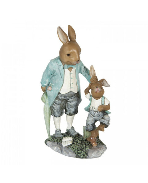 Dad and son figurine