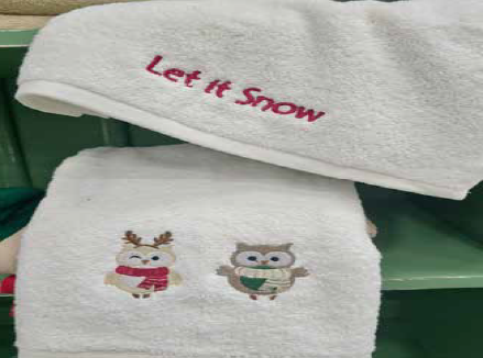 Set Spugna “I Natalini” 1+1 Ricamato – Varianti Teddy e Santa
