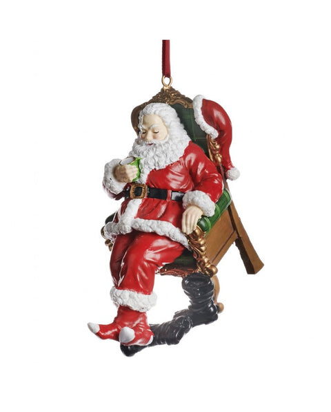 Decorazione “Santa Resting in Chair” – Babbo Natale sulla Sedia – 10,5 cm