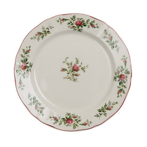 Sottopiatto/Vassoio Moss Rose – Blanc MariClò | Ceramica Ø 30 cm | Stile Romantico