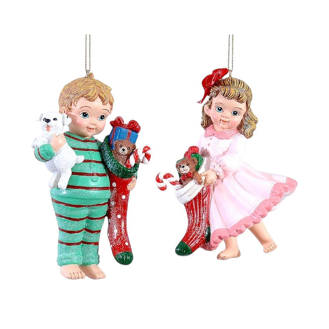 Statuina Natalizia Bimbo o Bimba in Pigiama 13 cm – I Bambini Perduti di Peter Pan