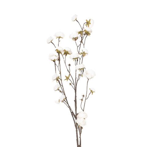 Ramo floreale artificiale decorativo – h 115 cm (bianco, plastica) by Clayre & Eef