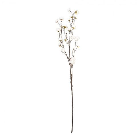 Ramo floreale artificiale decorativo – h 115 cm (bianco, plastica) by Clayre & Eef