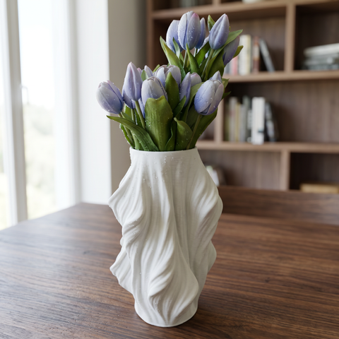 Mazzetto di Tulipani Artificiali Real Touch - 35cm