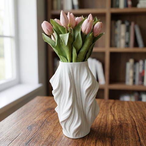 Mazzetto di Tulipani Artificiali Real Touch - 35cm