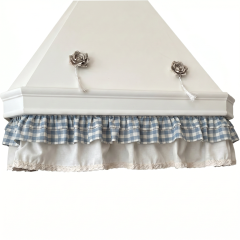 Sottocappa Sartoriale con Volant - 190x20cm