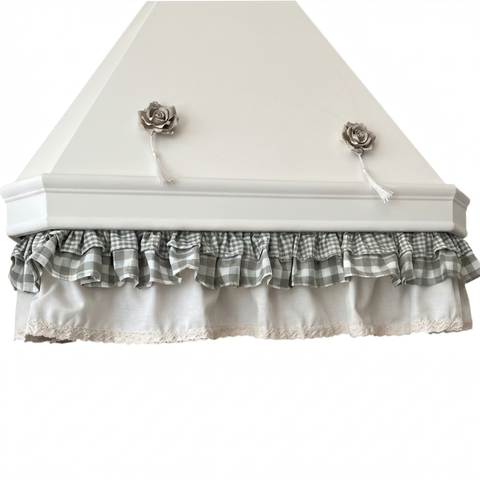 Sottocappa Sartoriale con Volant - 190x20cm