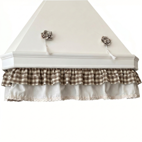 Sottocappa Sartoriale con Volant - 190x20cm