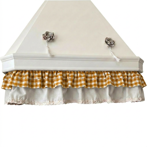 Sottocappa Sartoriale con Volant - 190x20cm