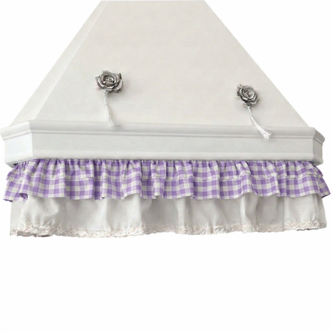 Sottocappa Sartoriale con Volant - 190x20cm