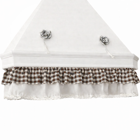 Sottocappa Sartoriale con Volant - 190x20cm