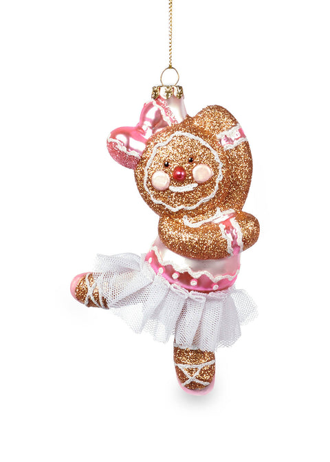 Decorazione Gingerbread Ballerina Rosa 15 cm – Goodwill Christmas Collection