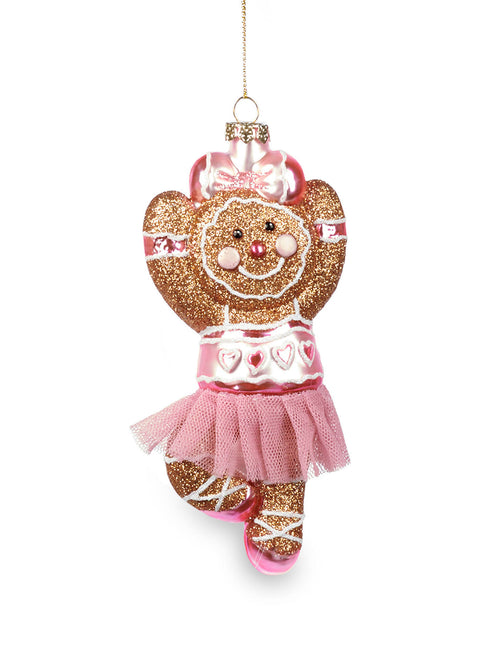 Decorazione Gingerbread Ballerina Rosa 15 cm – Goodwill Christmas Collection