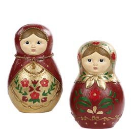 Matrioska decorativa natalizia – Varianti assortite – 27 cm