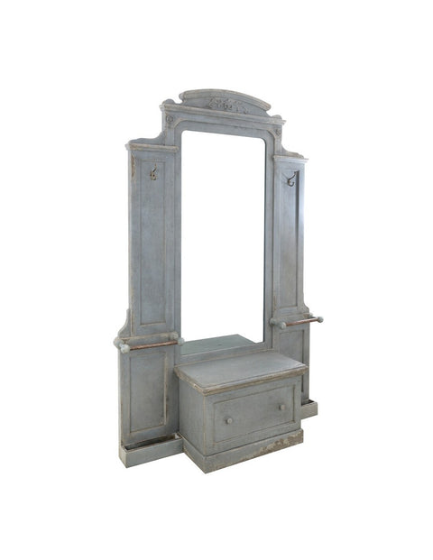 Mobile Ingresso con Specchio Fragonard Collection by Blanc Mariclò - Legno Vintage, 135x200x37 cm