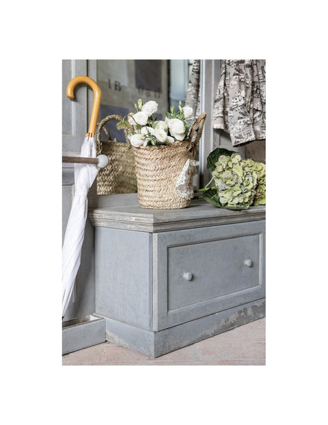 Mobile Ingresso con Specchio Fragonard Collection by Blanc Mariclò - Legno Vintage, 135x200x37 cm