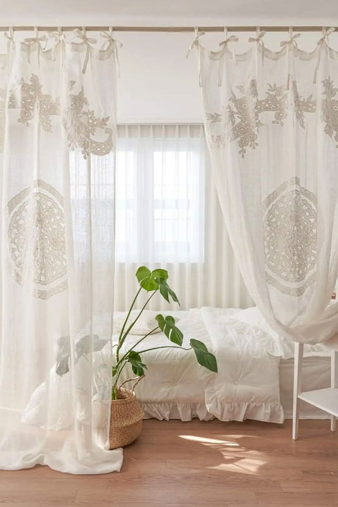 Coppia Tende Penelope in Lino