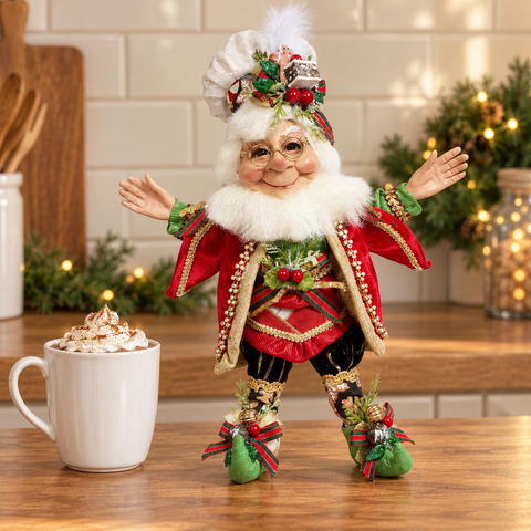 Elfo Natalizio Hot Chocolate Small Edizione Limitata – Goodwill by Mark Roberts, 28cm in ambientazione natalizia
