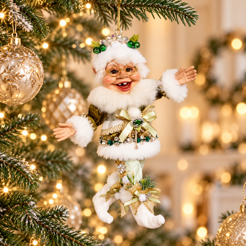 Elfo Natalizio Winter Wonderland Small Edizione Limitata – Goodwill by Mark Roberts, 27,5cm in ambientazione natalizia