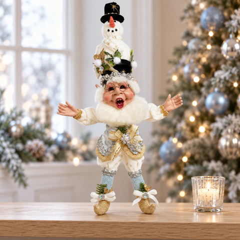 Elfo Natalizio Frosty Small Edizione Limitata – Goodwill by Mark Roberts, 28cm in ambientazione natalizia