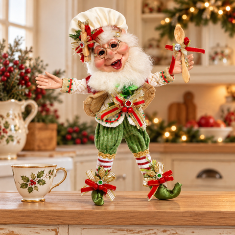 Elfo Kitchen Helper Goodwill 28 cm in cucina natalizia