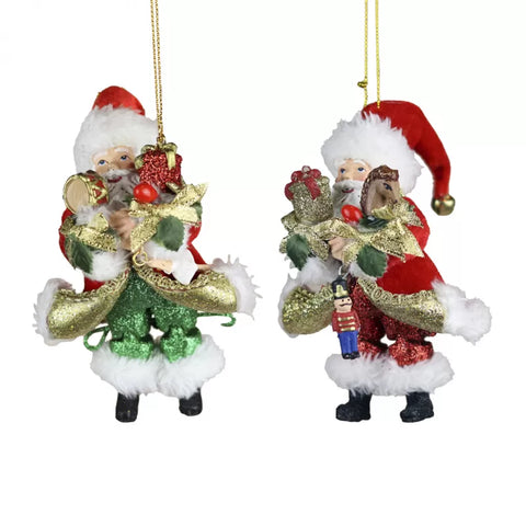Decorazione Babbo Natale con Gambe Penzolanti – Goodwill – 13,5 cm – 2 Varianti