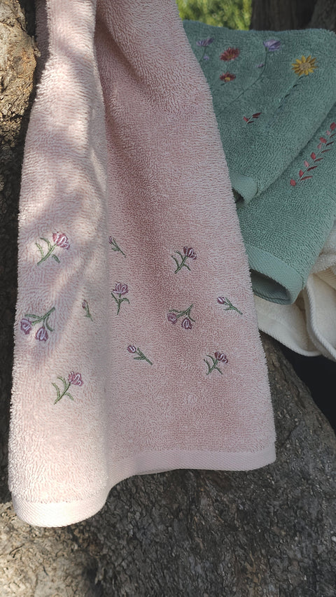 Set Asciugami 1+1 "Power Flowers"