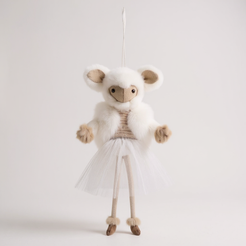 Decorazione Pecora da Appendere 45 cm – Variante Maschio o Femmina | Blanc Mariclò