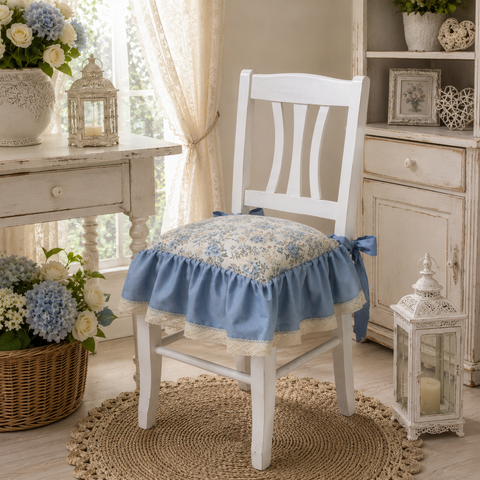 Cuscino Coprisedia "Provenza Vintage" in Cotone