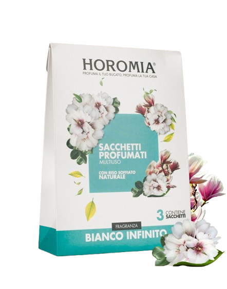 SACCHETTI PROFUMATI MULTIUSO FRAGRANZA BIANCO INFINITO HOROMIA