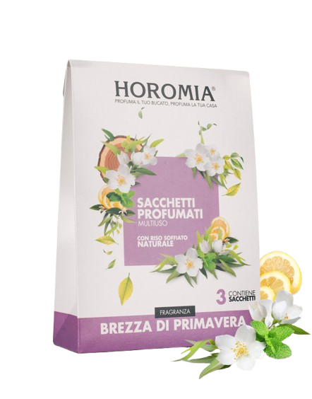 SACCHETTI PROFUMATI MULTIUSO FRAGRANZA BREZZA DI PRIMAVERA HOROMIA