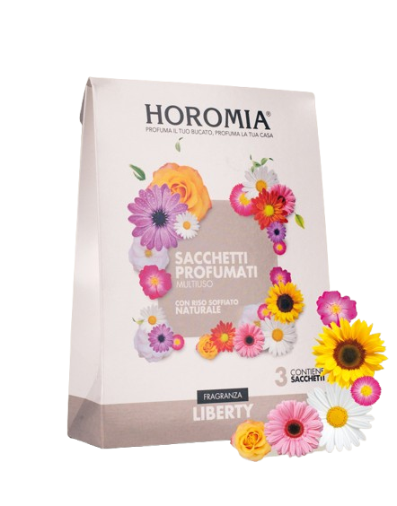 SACCHETTI PROFUMATI MULTIUSO FRAGRANZA LIBERTY HOROMIA