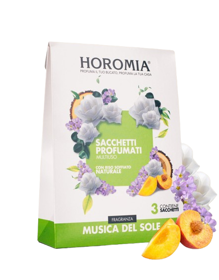 SACCHETTI PROFUMATI MULTIUSO FRAGRANZA MUSICA DEL SOLE HOROMIA